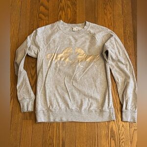 Gray Crewneck long sleeve thicker tshirt/thin sweatshirt